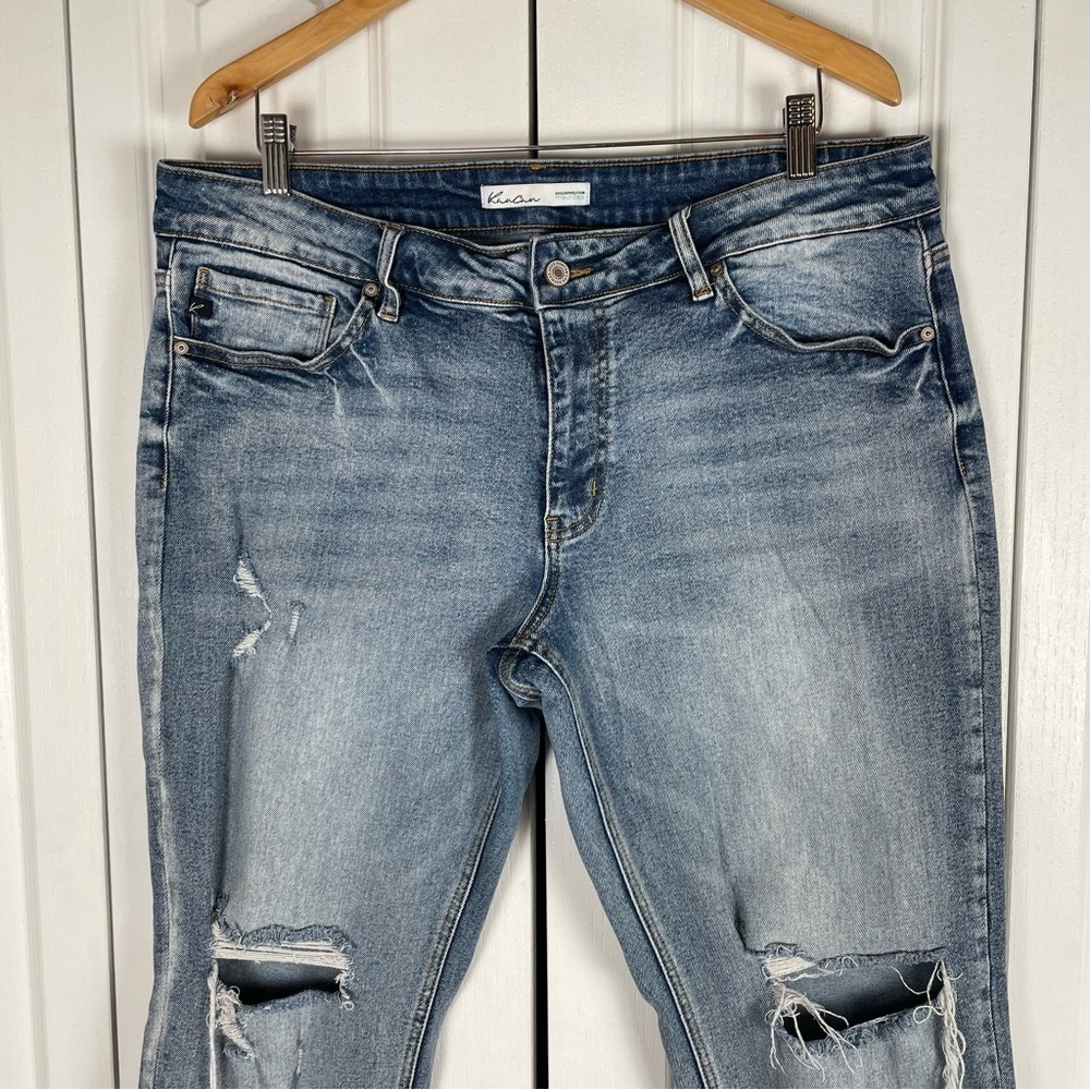 KanCan Exclusively for Maurices Jeans Women’s 18 Blue Ripped Distressed Grunge - Picture 3 of 13